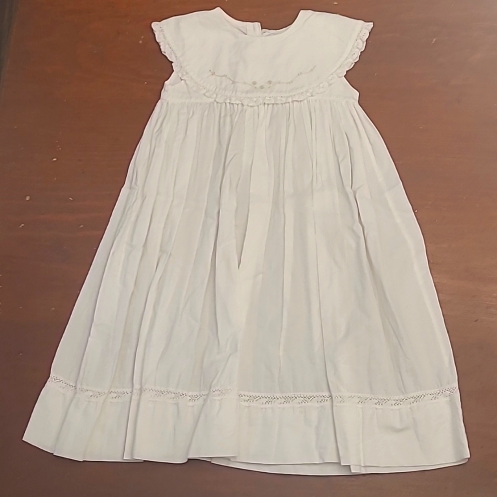 Bella Luna by Strasburg Embroidered Heirloom Dress